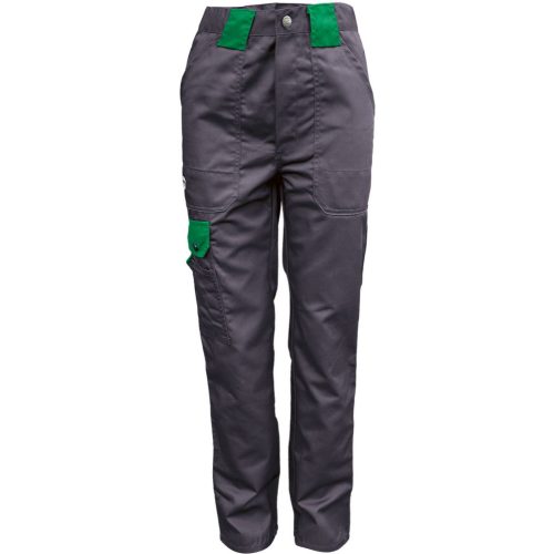 46295  Pantalon de talie Classic, gri-verde, material amestec